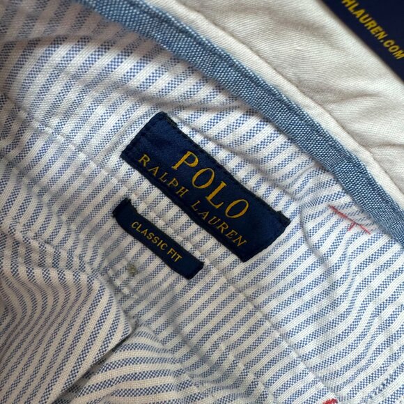 Polo Ralph Lauren Chino Pants Men 38X32 Classic Fit Salmon Flat Front Preppy NWT - Picture 4 of 12